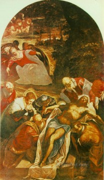 ティントレット Painting - 埋葬地 イタリア ルネサンス ティントレット